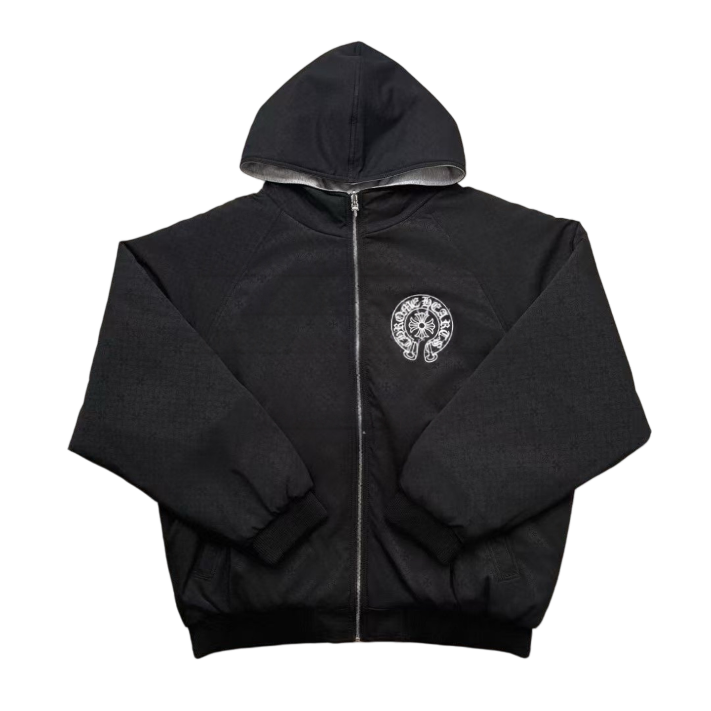 hoodies-15back Chrome Hearts Zip-Up Hoodie - Image 1