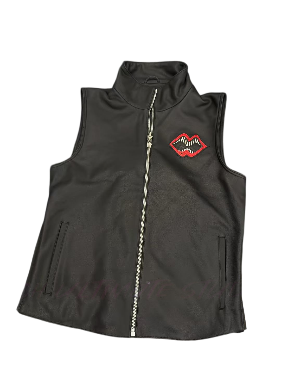 jacket-19A Chrome Hearts Cross Leather vest - Image 1