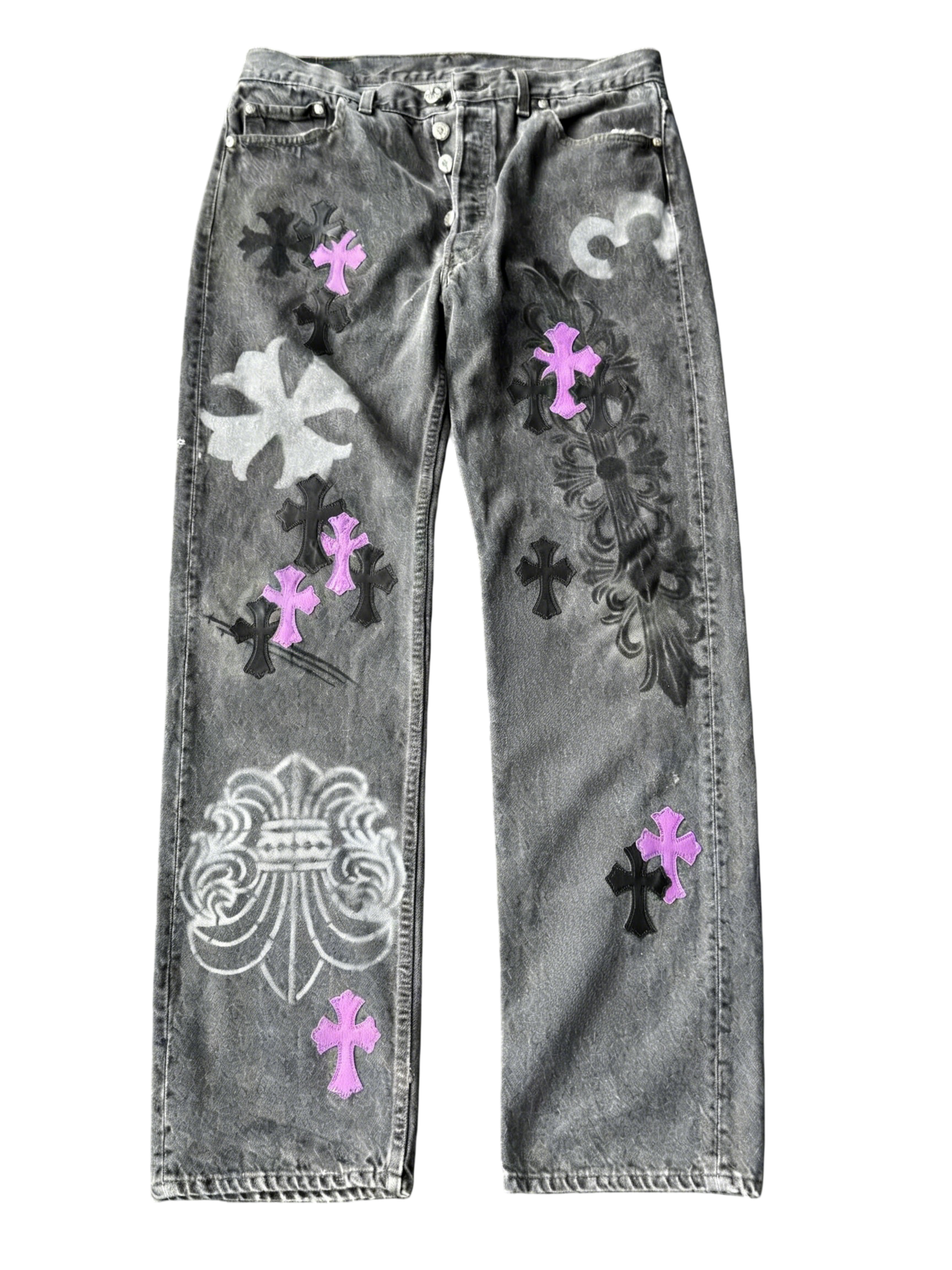 jeans-17A-1 Chrome Hearts jeans-17 - Image 1