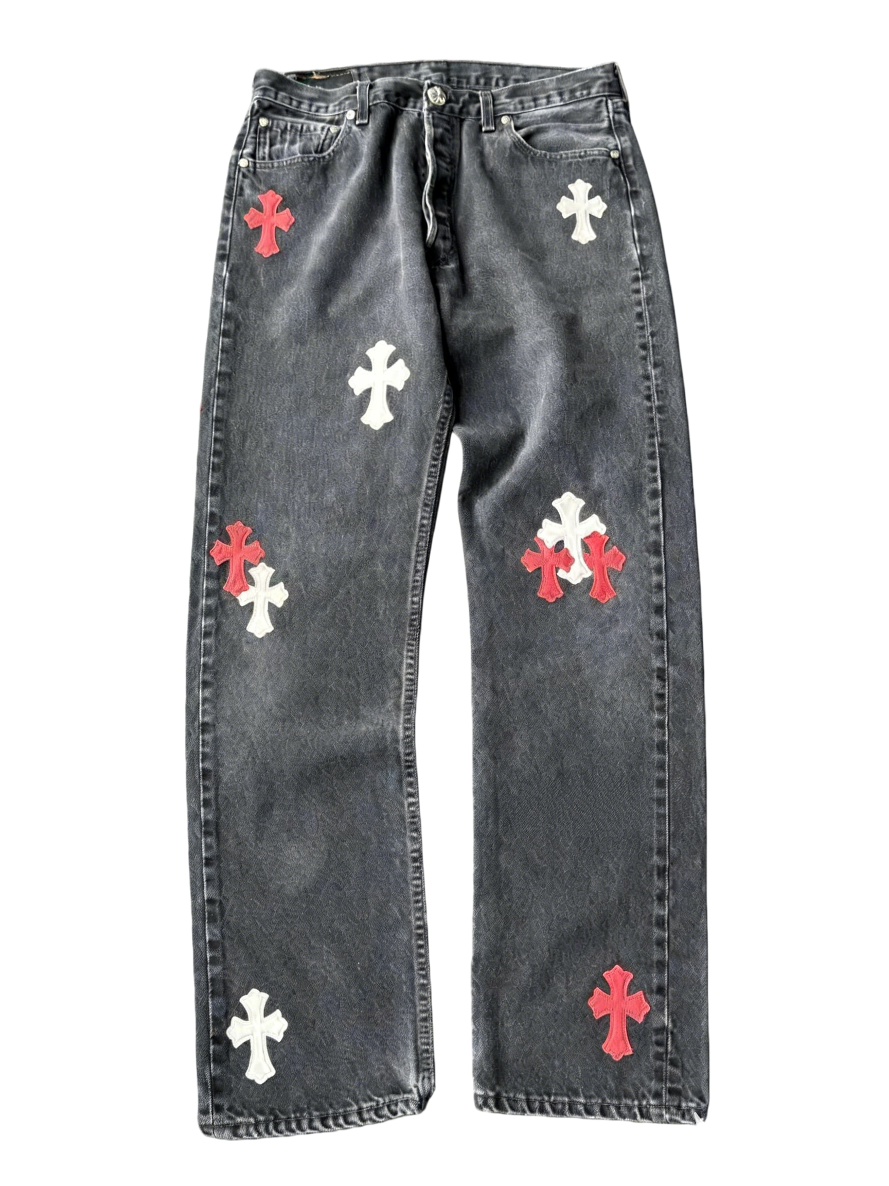 jeans-18A Chrome Hearts Jeans - Image 1