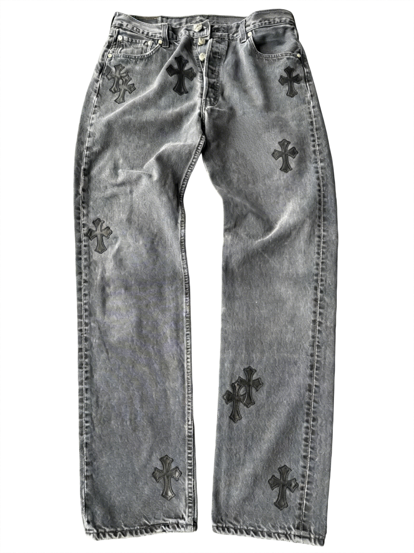 jeans-21A Chrome Hearts Jeans - Image 1